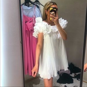 White Structured Zara Dress